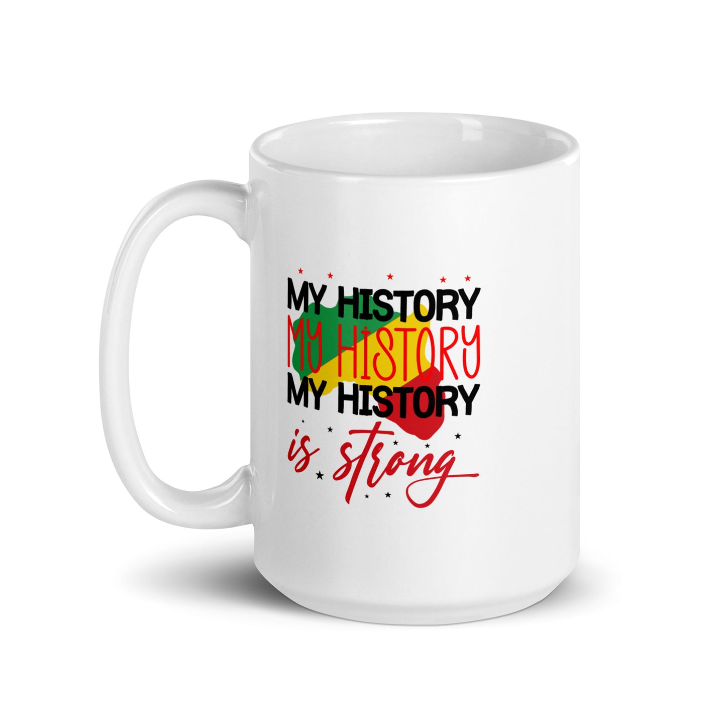 History Strong White Glossy Mug