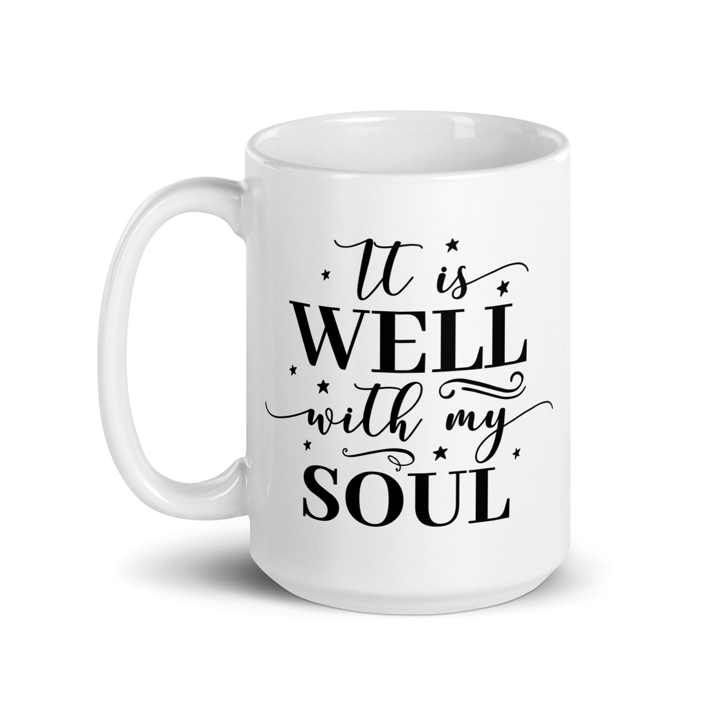 It Is Well White Glossy Mug