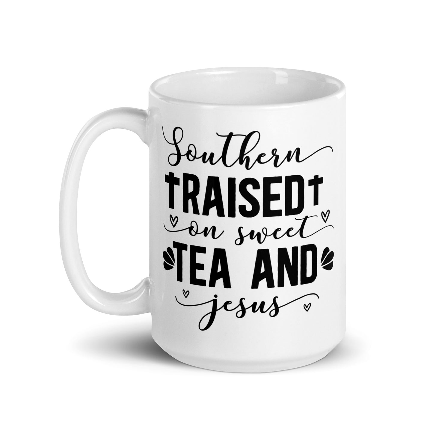 Tea And Jesus White Glossy Mug