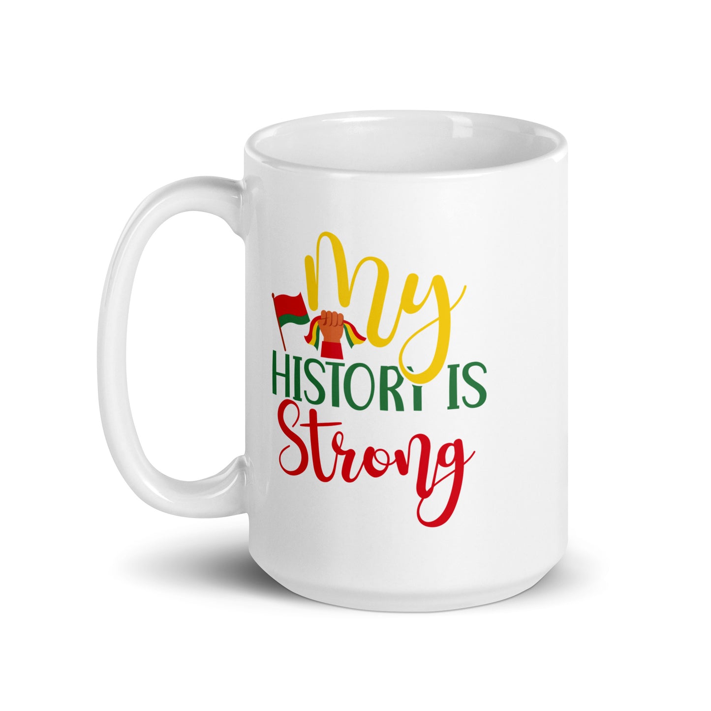 My History White Glossy Mug