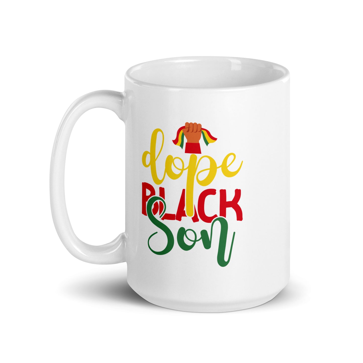 Black Son White Glossy Mug