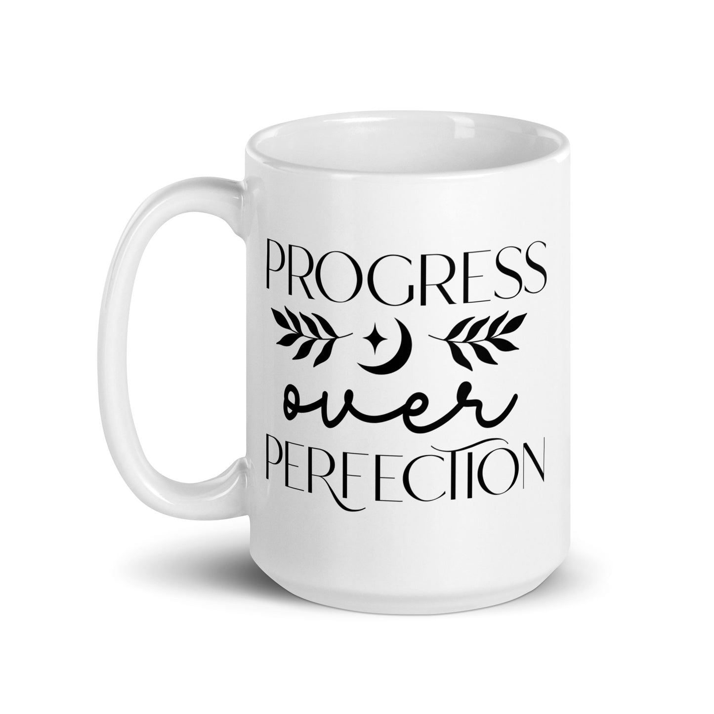 Progress White Glossy Mug