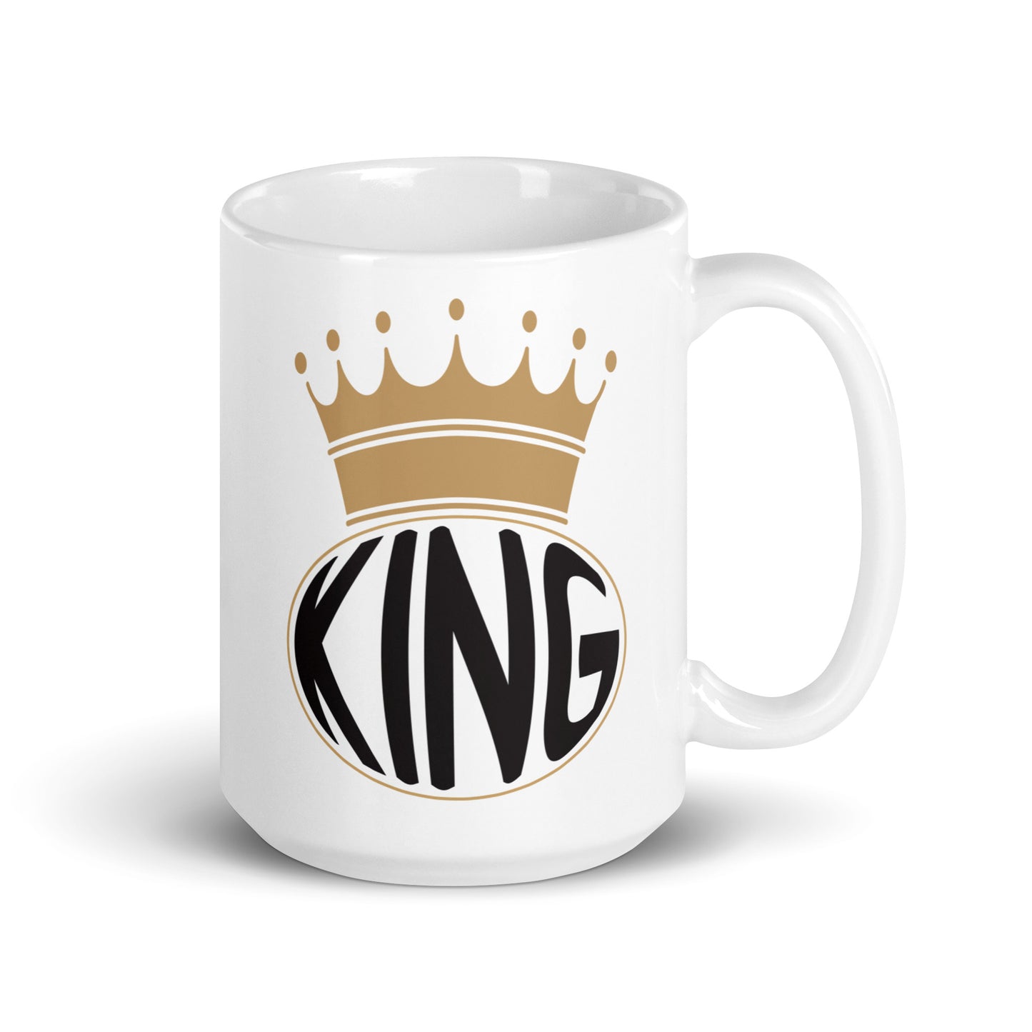 King White Glossy Mug