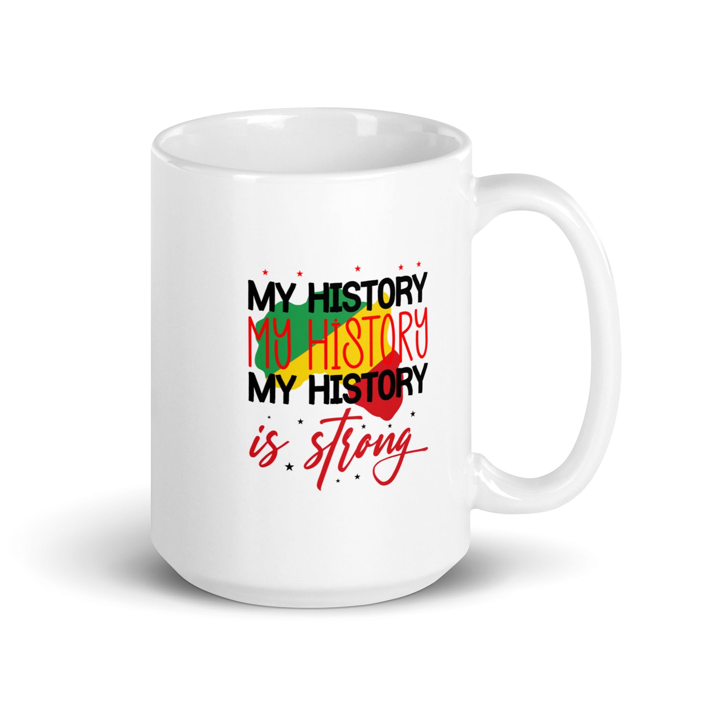 History Strong White Glossy Mug