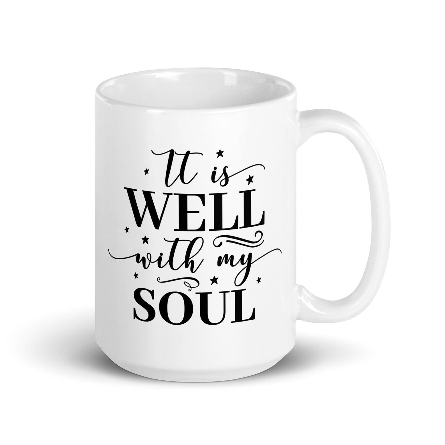 It Is Well White Glossy Mug