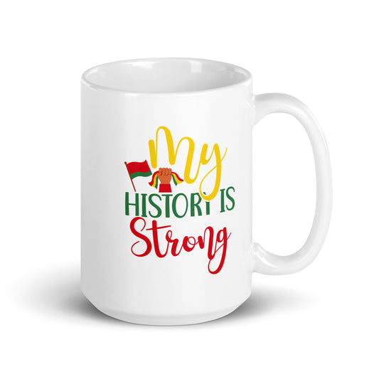 My History White Glossy Mug