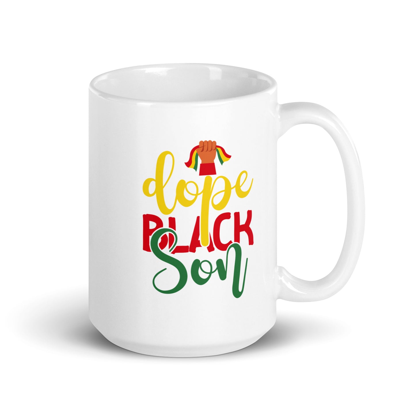 Black Son White Glossy Mug