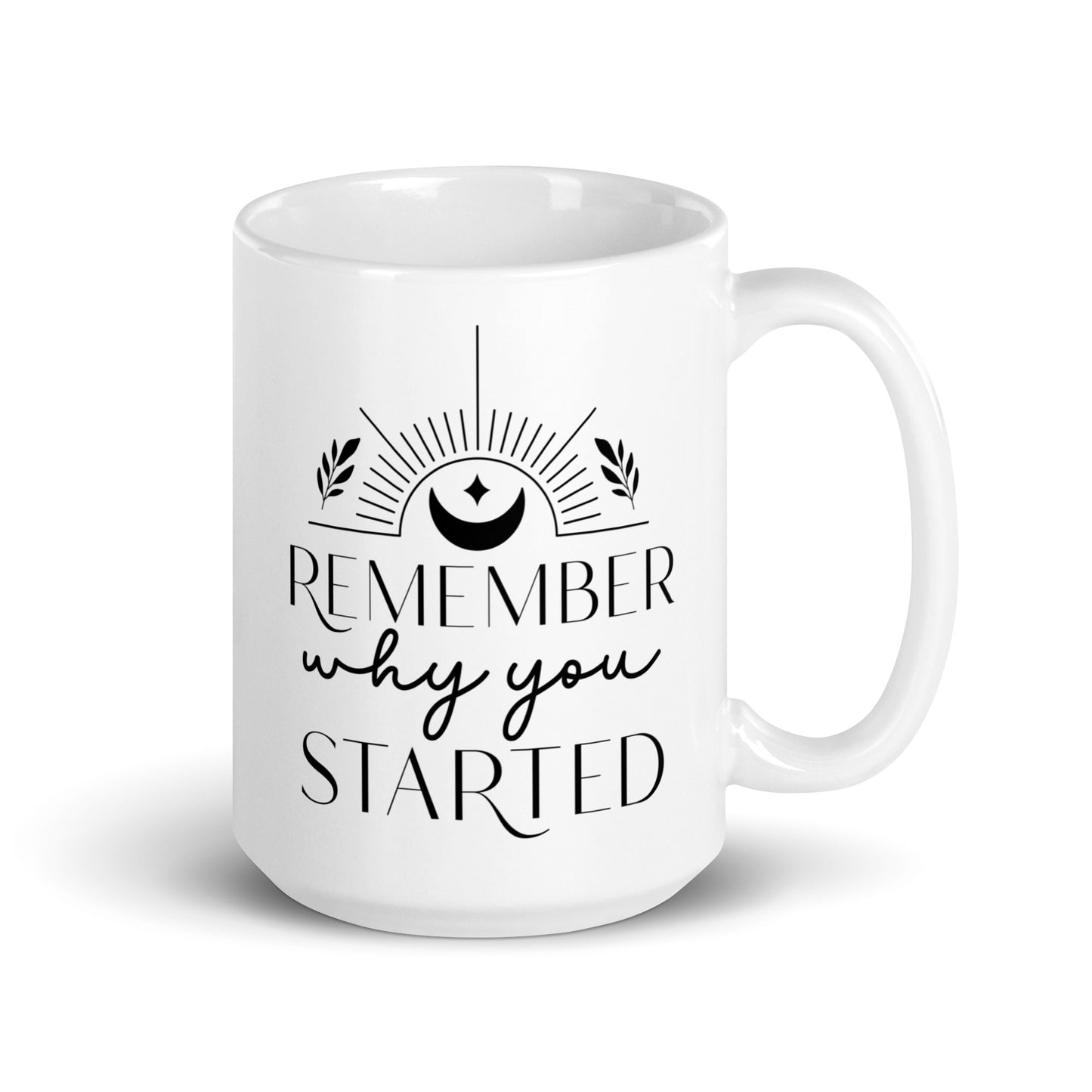 Remember White Glossy Mug