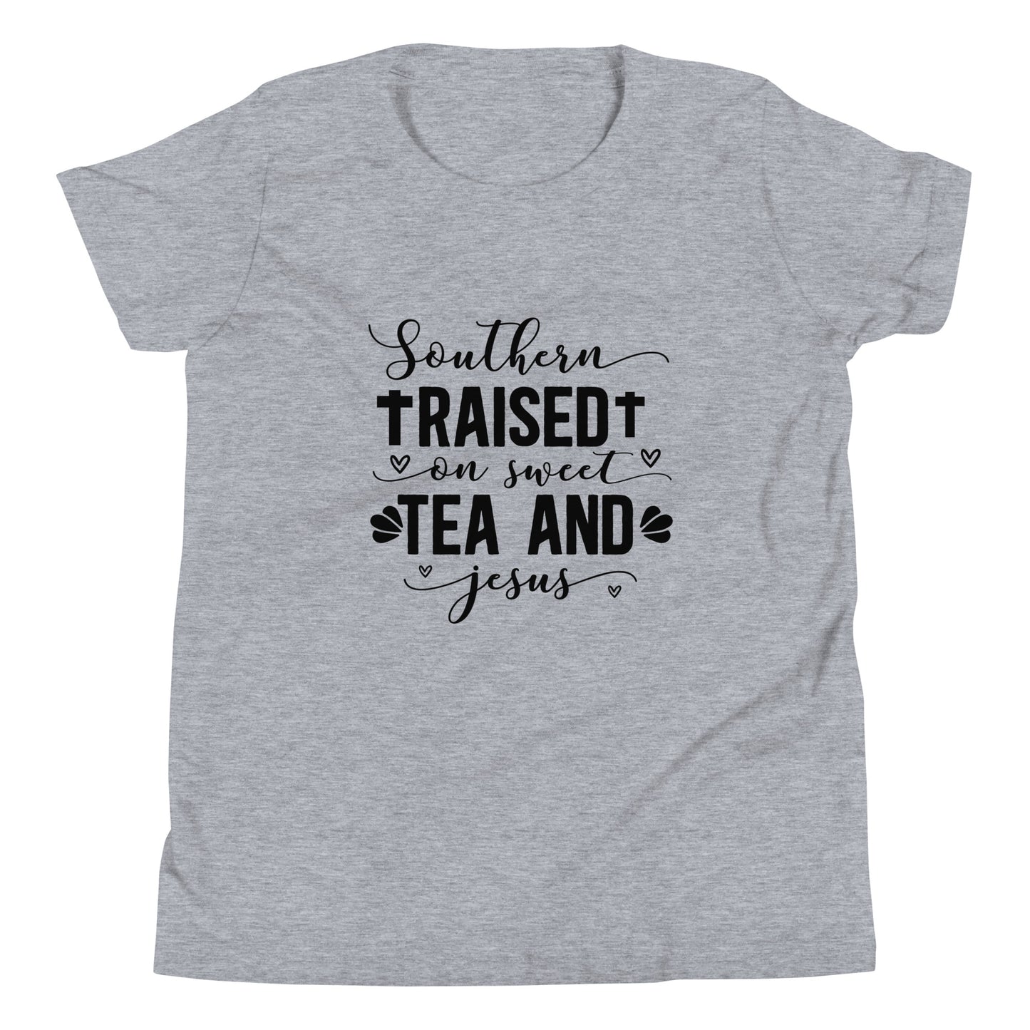 Tea And Jesus Youth Short Sleeve T-Shirt