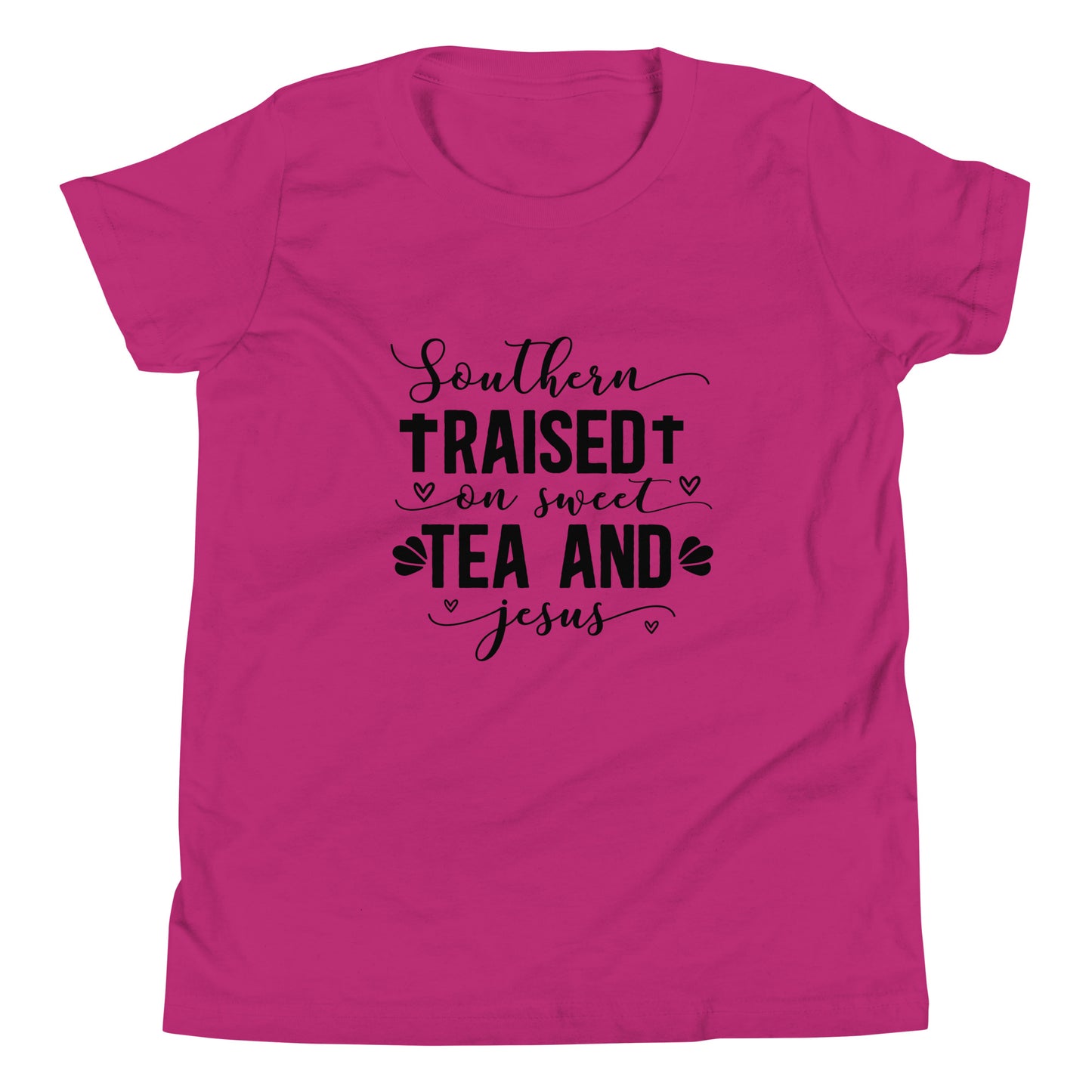 Tea And Jesus Youth Short Sleeve T-Shirt