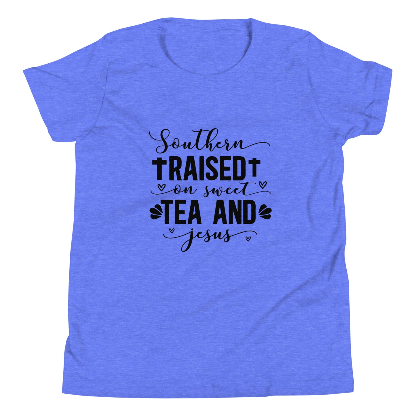 Tea And Jesus Youth Short Sleeve T-Shirt