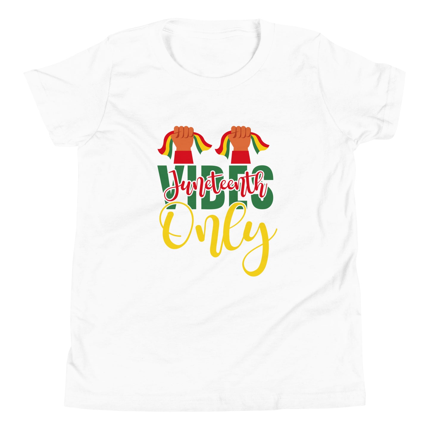 Juneteenth Vibes Youth Short Sleeve T-Shirt