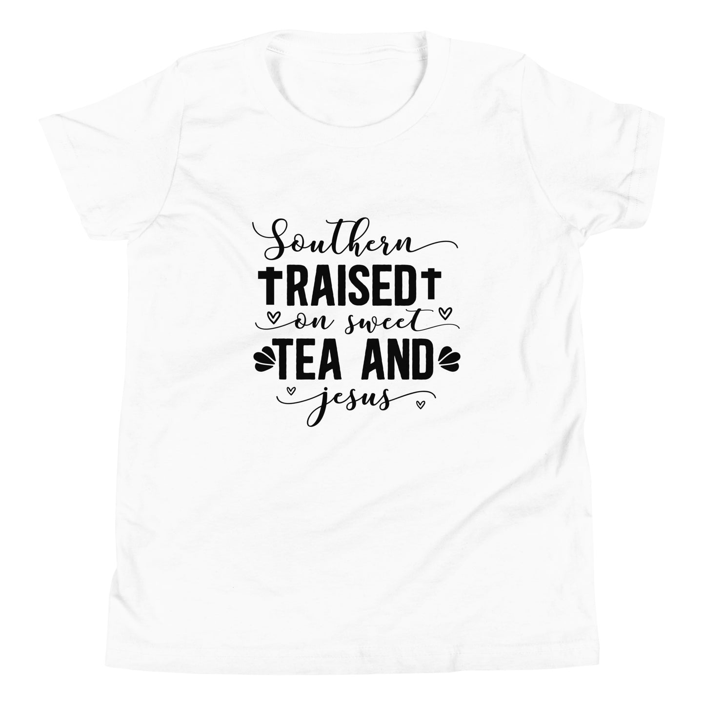 Tea And Jesus Youth Short Sleeve T-Shirt